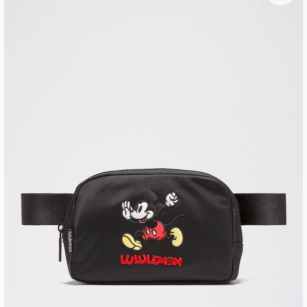 Lululemon Black Mickey Mouse Everywhere Belt Bag